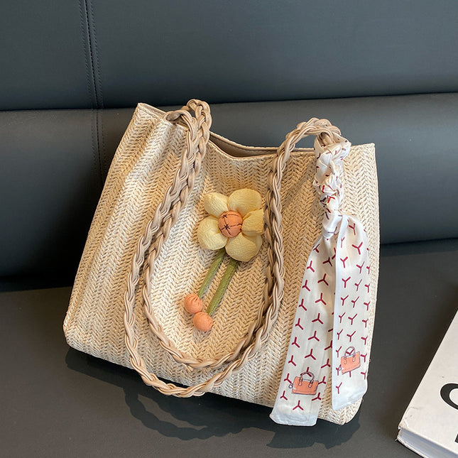 Sunny Breeze Straw Tote